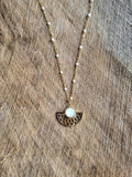 Collier Tepora blanc